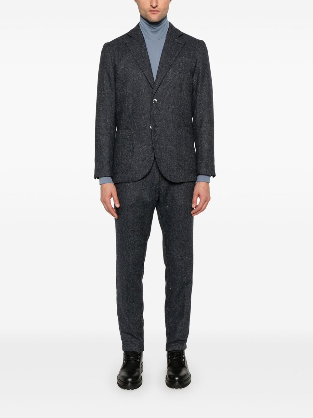 Cruna herringbone suit - Grijs