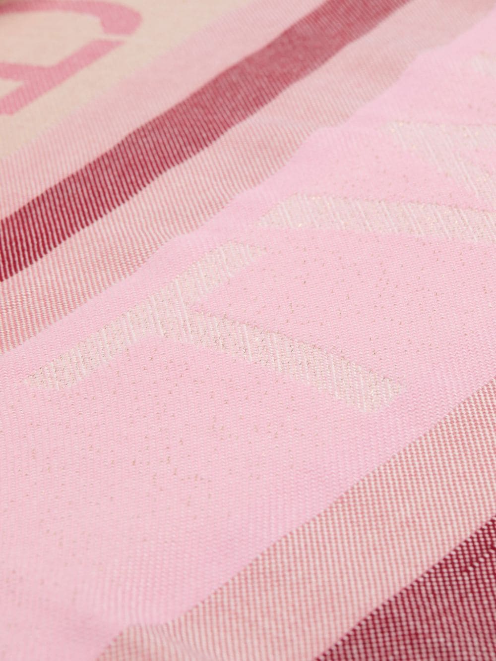 TWINSET monogram-jacquard scarf - Roze