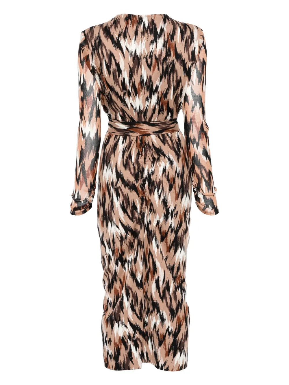 DVF Diane von Furstenberg Midi-jurk met ruches - Beige