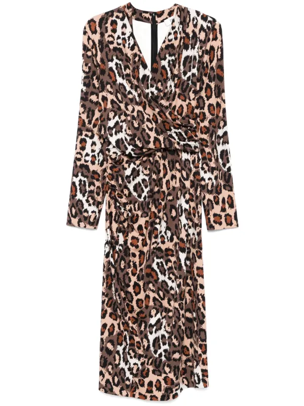 DVF Diane Von Furstenberg Barlow Midi Dress Neutrals FARFETCH IN