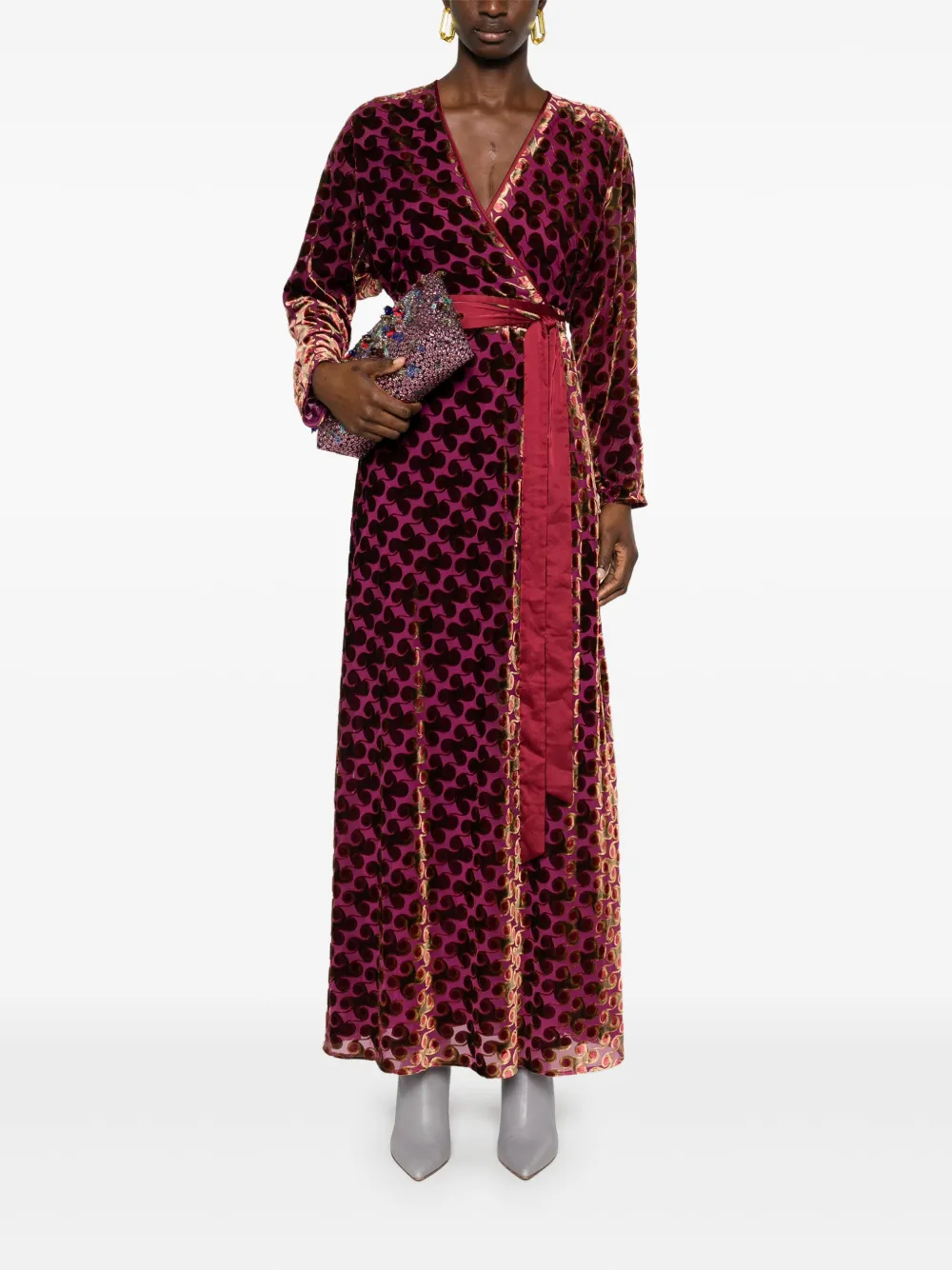 DVF Diane von Furstenberg Babette maxi-jurk - Paars