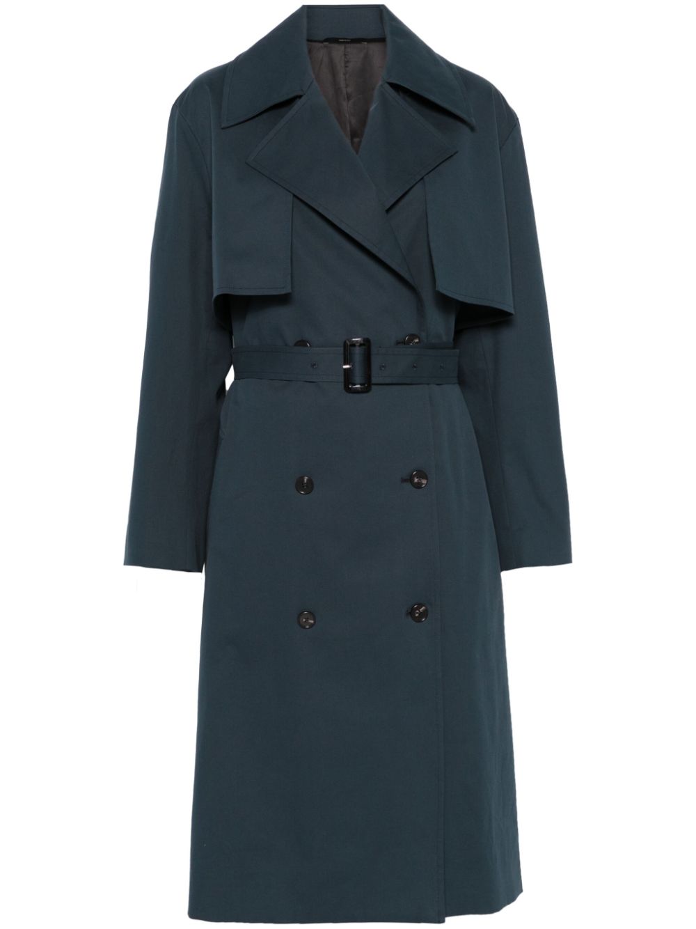 double-breasted trench coat