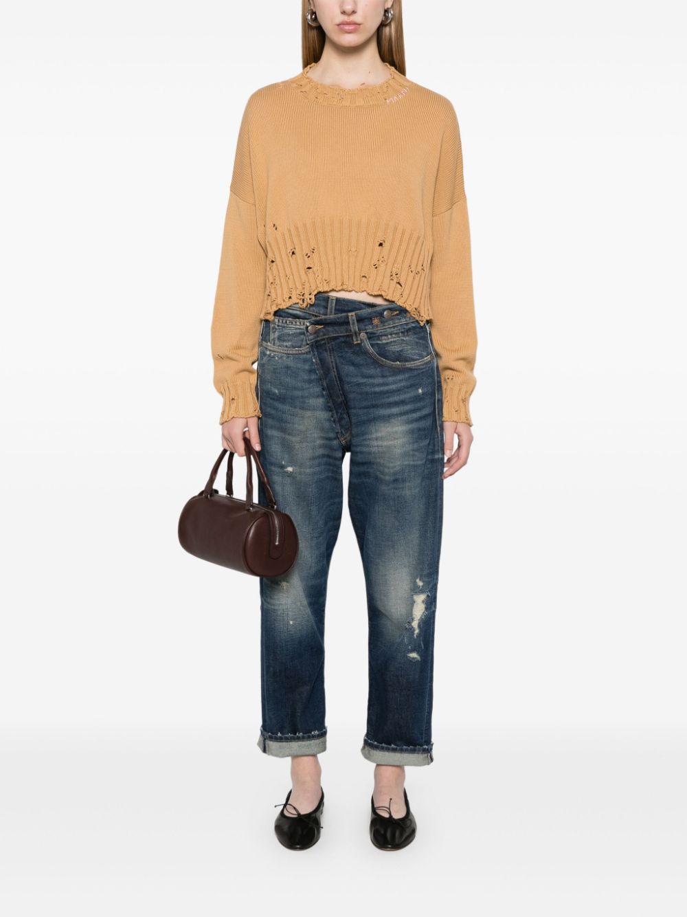 Marni Cropped trui - Bruin