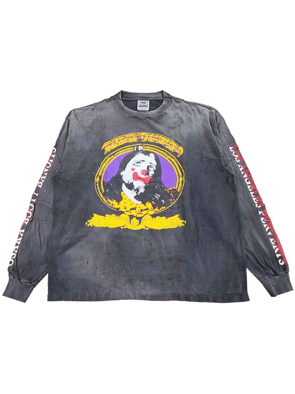 SAINT MXXXXXX graphic-print sweatshirt - Black