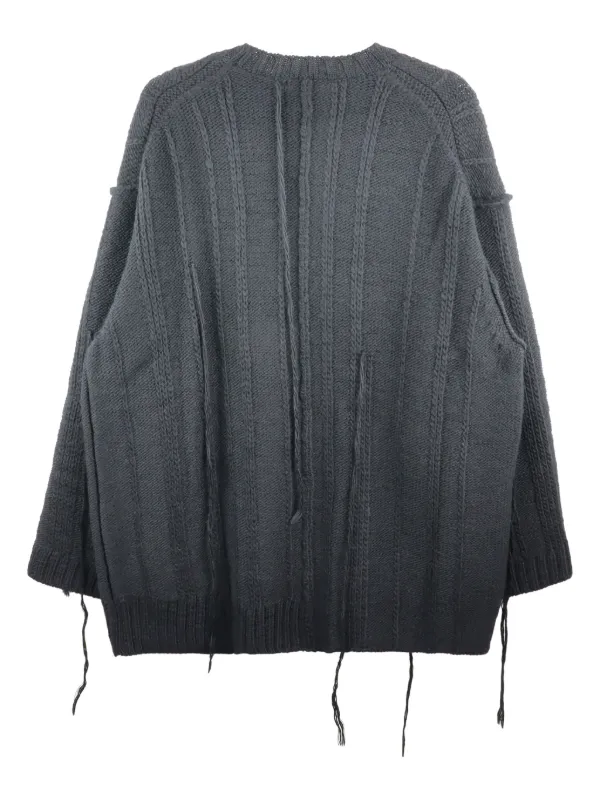 Yohji Yamamoto ダメージ セーター | グレー | FARFETCH JP