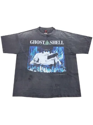 SAINT MXXXXXX Camiseta Ghost In The Shell | Preto | FARFETCH BR