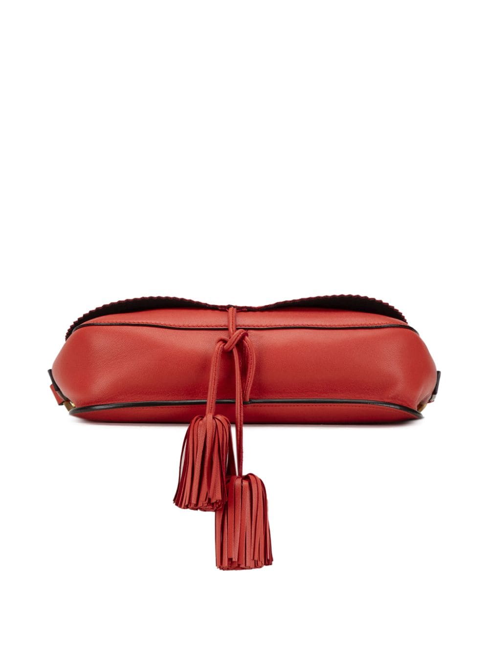 Loewe Pre-Owned 2010-2023 Nappa Anagram crossbodytas met kwastje - Rood