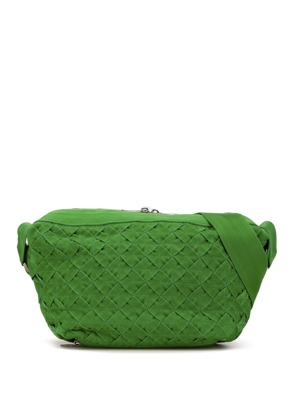 Bottega Veneta Pre-Owned 2012-2023 Canvas Intrecciato Webbing Cassette crossbody bag - Green