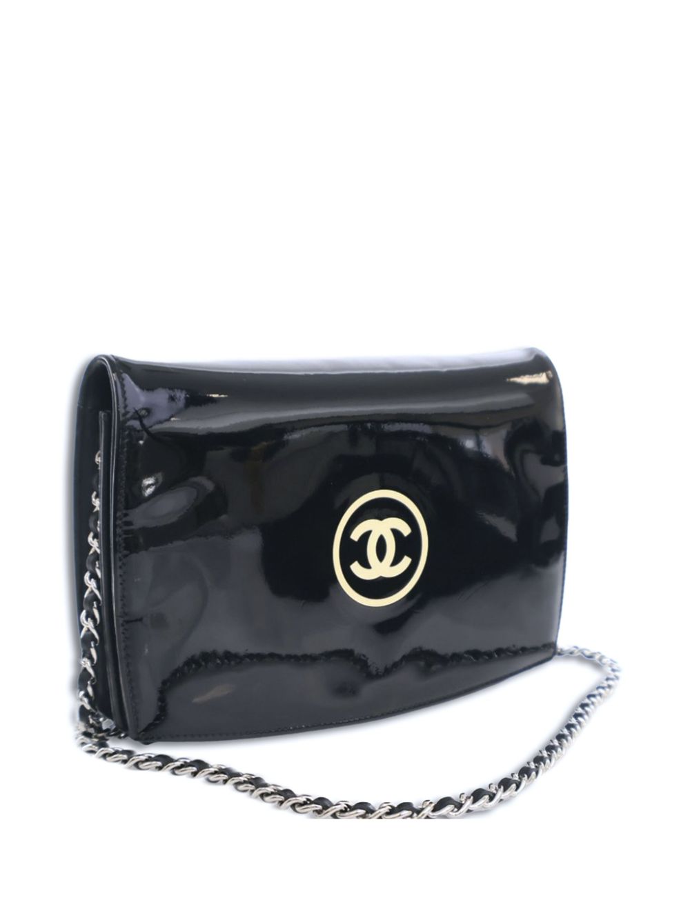 CHANEL 2010-2011 CC Patent Wallet On Chain crossbody bag Women