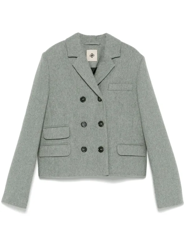 ジャケット THE GARMENT Mille grey double-breasted jacket the garment Mille grey double-breasted jacket | TheDoubleF