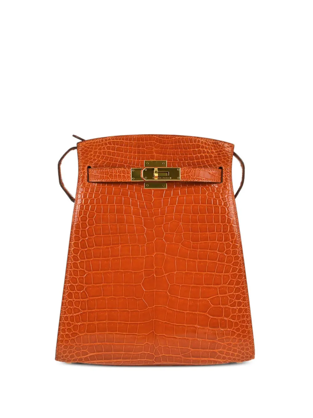 Hermès Pre-Owned 1994 ケリー スポーツ MM ショルダーバッグ - オレンジ Hermès Pre-Owned 1994 ケリー スポーツ MM ショルダーバッグ - オレンジ