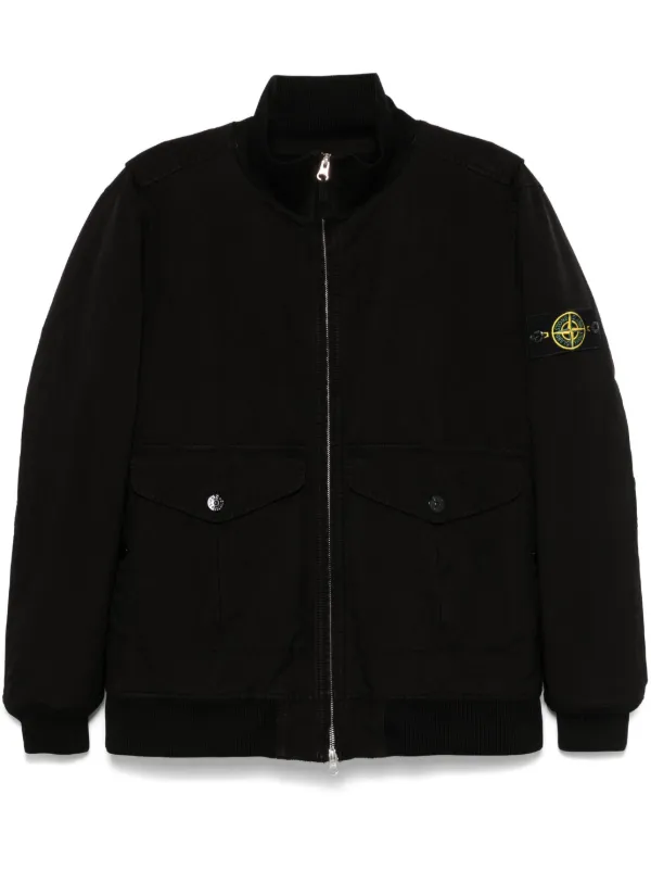 Stone Island David TC Bomber Jacket Black FARFETCH UK