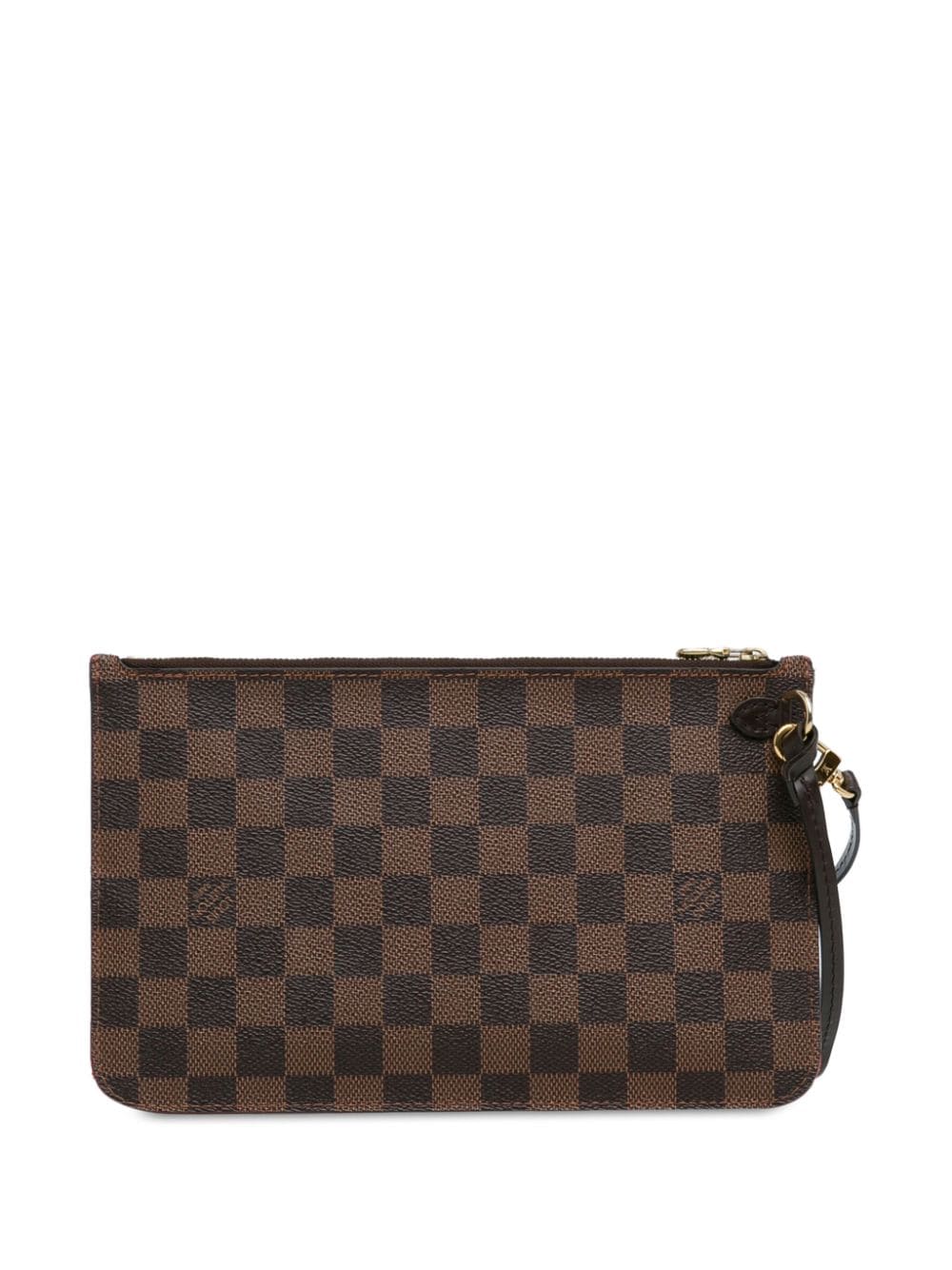 Louis Vuitton Pre-Owned 2014 Damier Ebene Neverfull buidel - Bruin