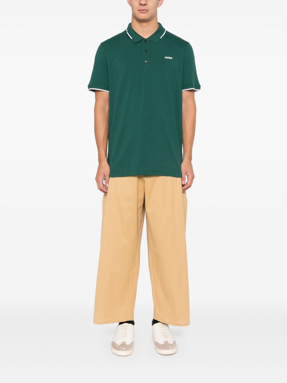 HUGO Parlay 190 polo shirt - Groen