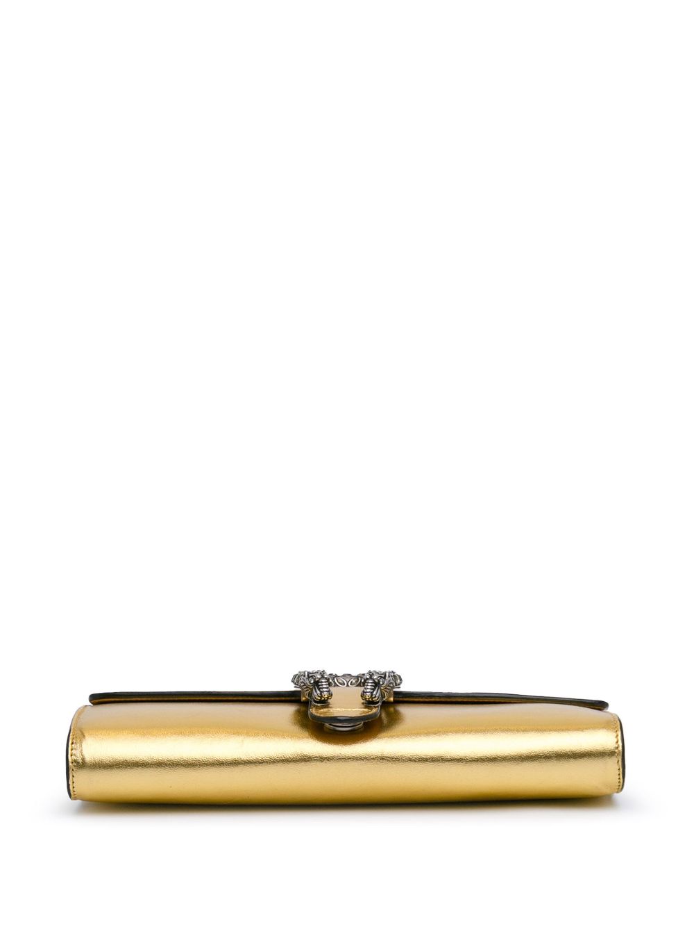 Gucci Pre-Owned 2016-2023 Metallic Dionysus leren clutch - Goud