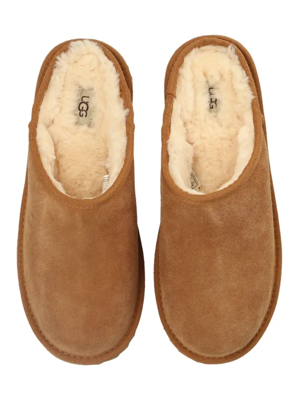 UGG Kids sheepskin-lining Slippers Brown FARFETCH PH