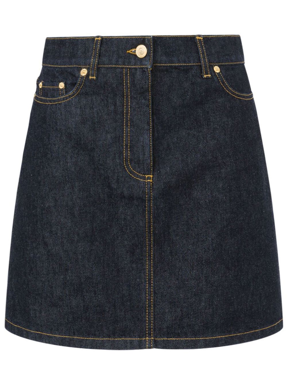 denim mini skirt