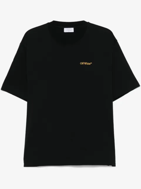 Off-White T-Shirt mit Pfeil-Streifen