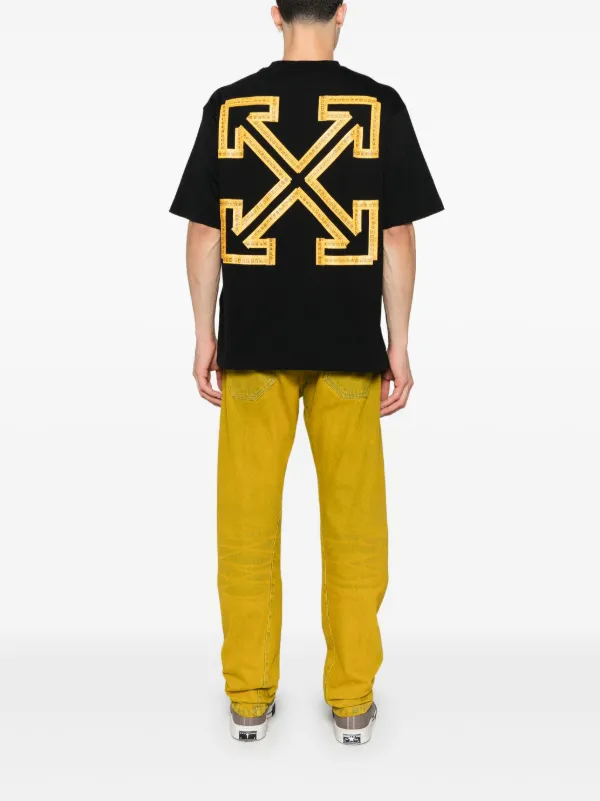Off-White tape-arrow short-sleeve T-shirt | Black | FARFETCH JO Off-White tape-arrow short-sleeve T-shirt | Black | FARFETCH JO