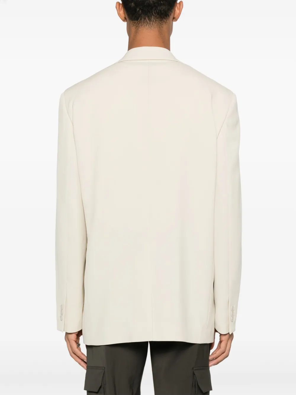 SANDRO Twill blazer Beige