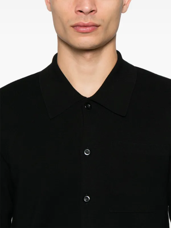 新春値下げSandro サンドロ　ニットシャツ SANDRO ニット シャツ | ブラック | FARFETCH JP