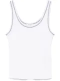 SANDRO ribbed tank top - White