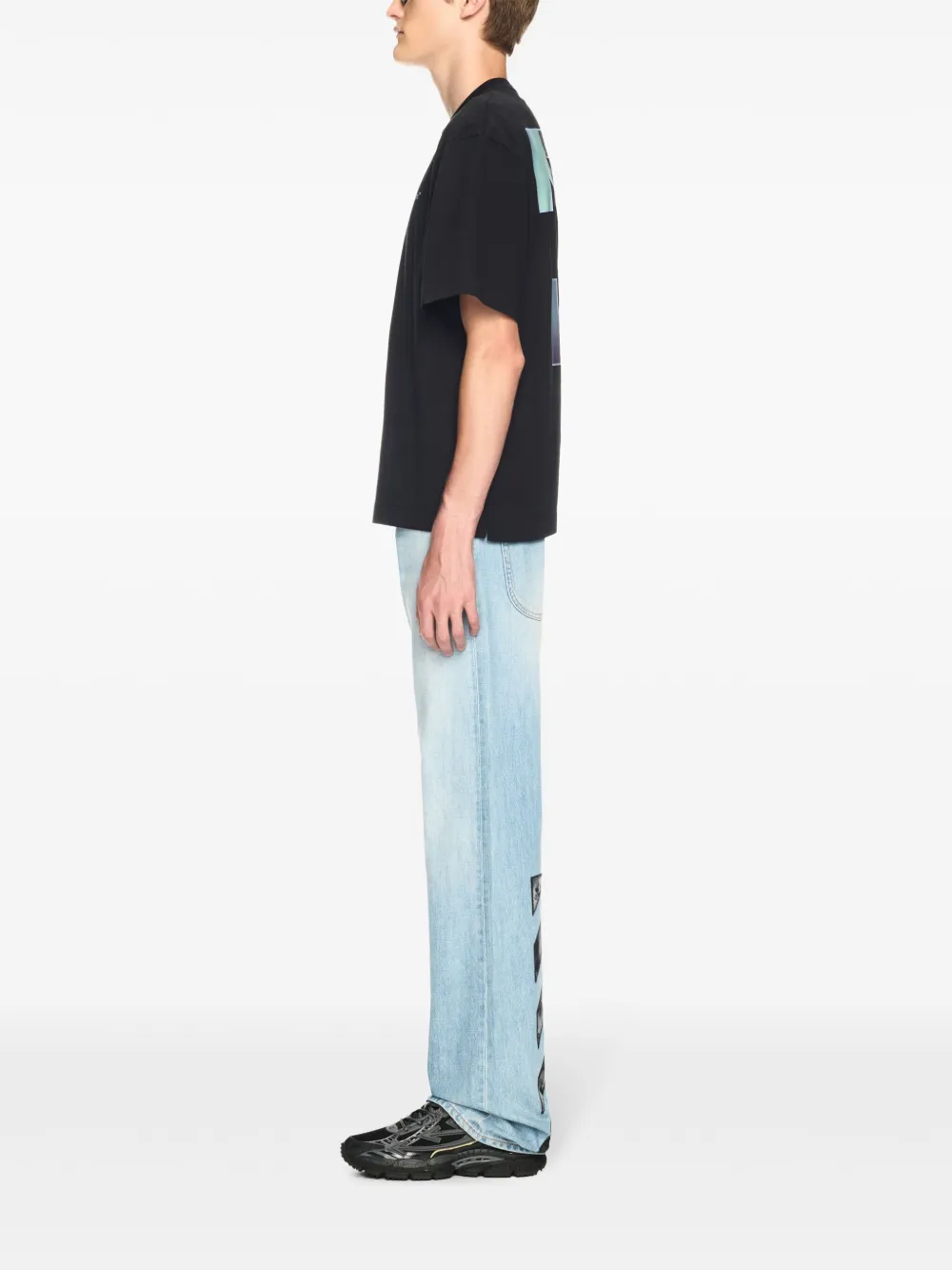 Off-White Barber Arrow T-shirt Zwart