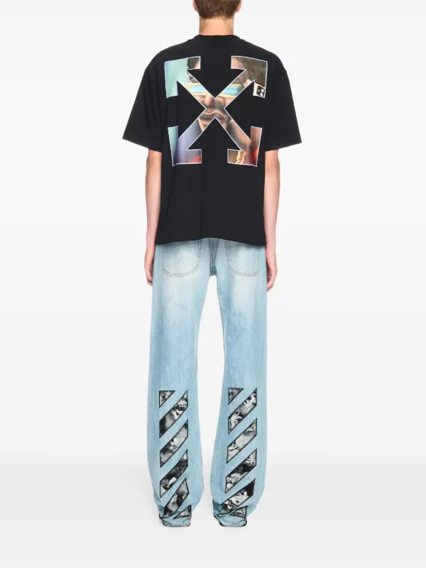 関税込み【Off-White】Barber Arrow Tシャツ Off-White Barber Arrow T-shirt | Black | FARFETCH CY