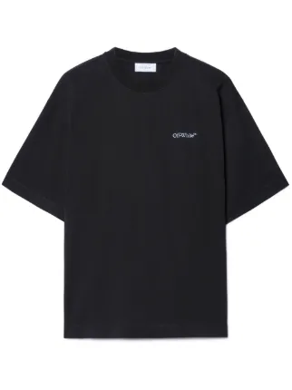 関税込み【Off-White】Barber Arrow Tシャツ Off-White Barber Arrow T-shirt | Black | FARFETCH