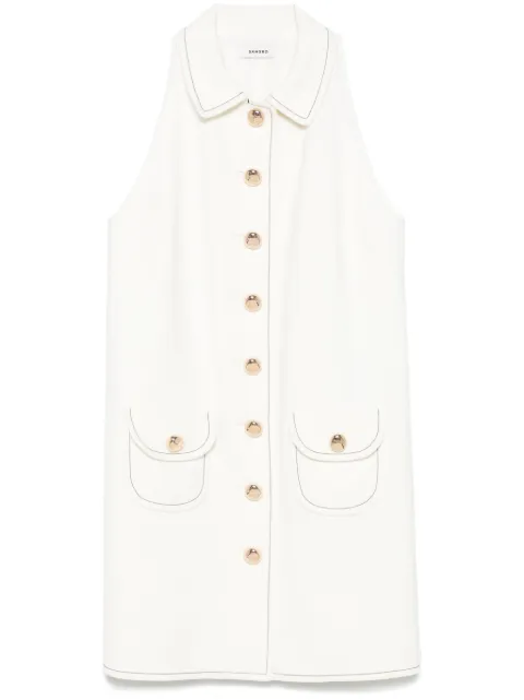 SANDRO robe sans manches à coupe courte