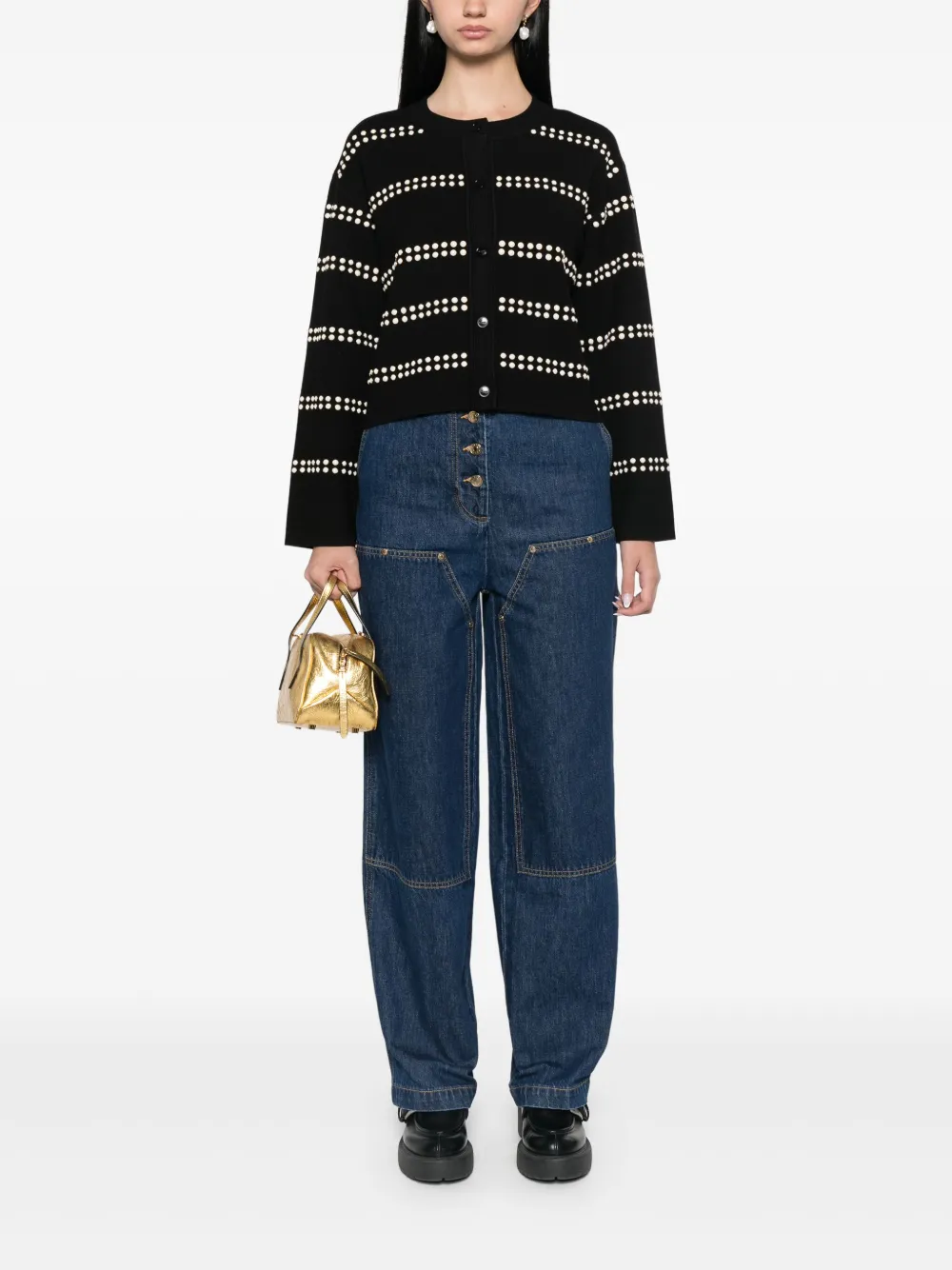 SANDRO Cardigan com aplicação de tachas | Cardigan | Image 2