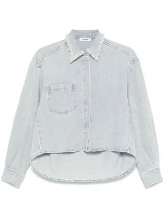 sandro ダークブルー デニムシャツ　M 半袖デニムシャツ - ダークデニムブルー - Kids | H&M JP