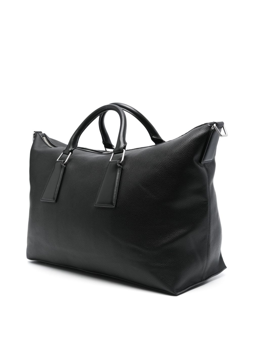 SANDRO leather holdall - Black