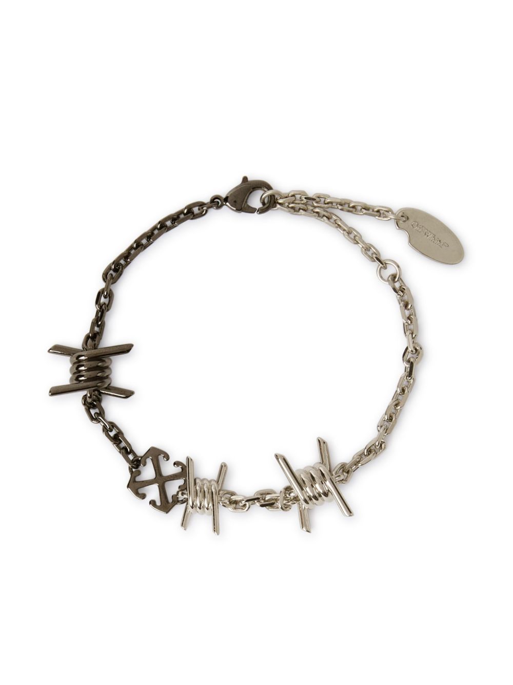 Off-White Barbed Wire bracelet - Silver