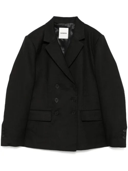 Blazer à boutonnière croisée - SANDRO - Modalova