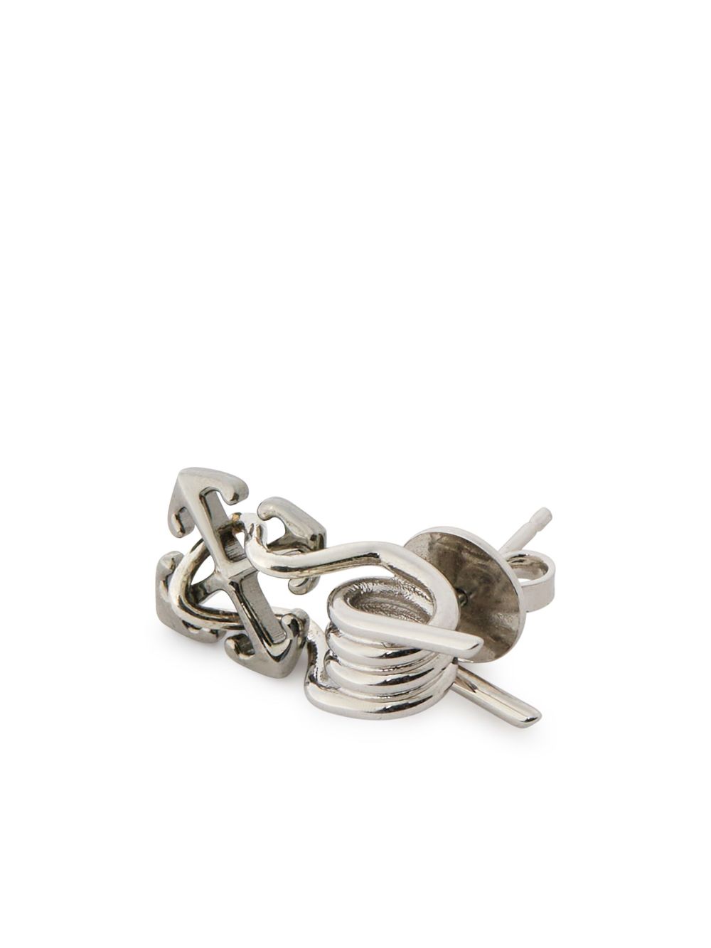 Off-White Barbed Wire enkele oorbel - Zilver