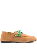 SANDRO suede boat shoes - Brown