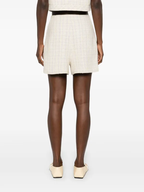 ★ SPAO★ Tweed Shorts SPTHF23W03 SANDRO Tweed Shorts | Neutrals | FARFETCH