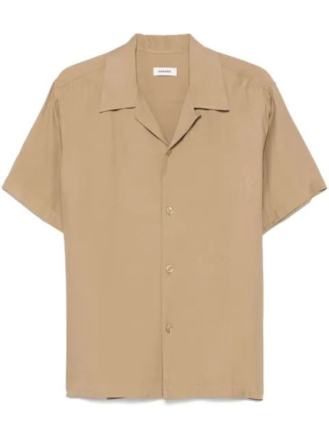 SANDRO shark-collar shirt