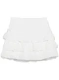 SANDRO ruffle skirt - White