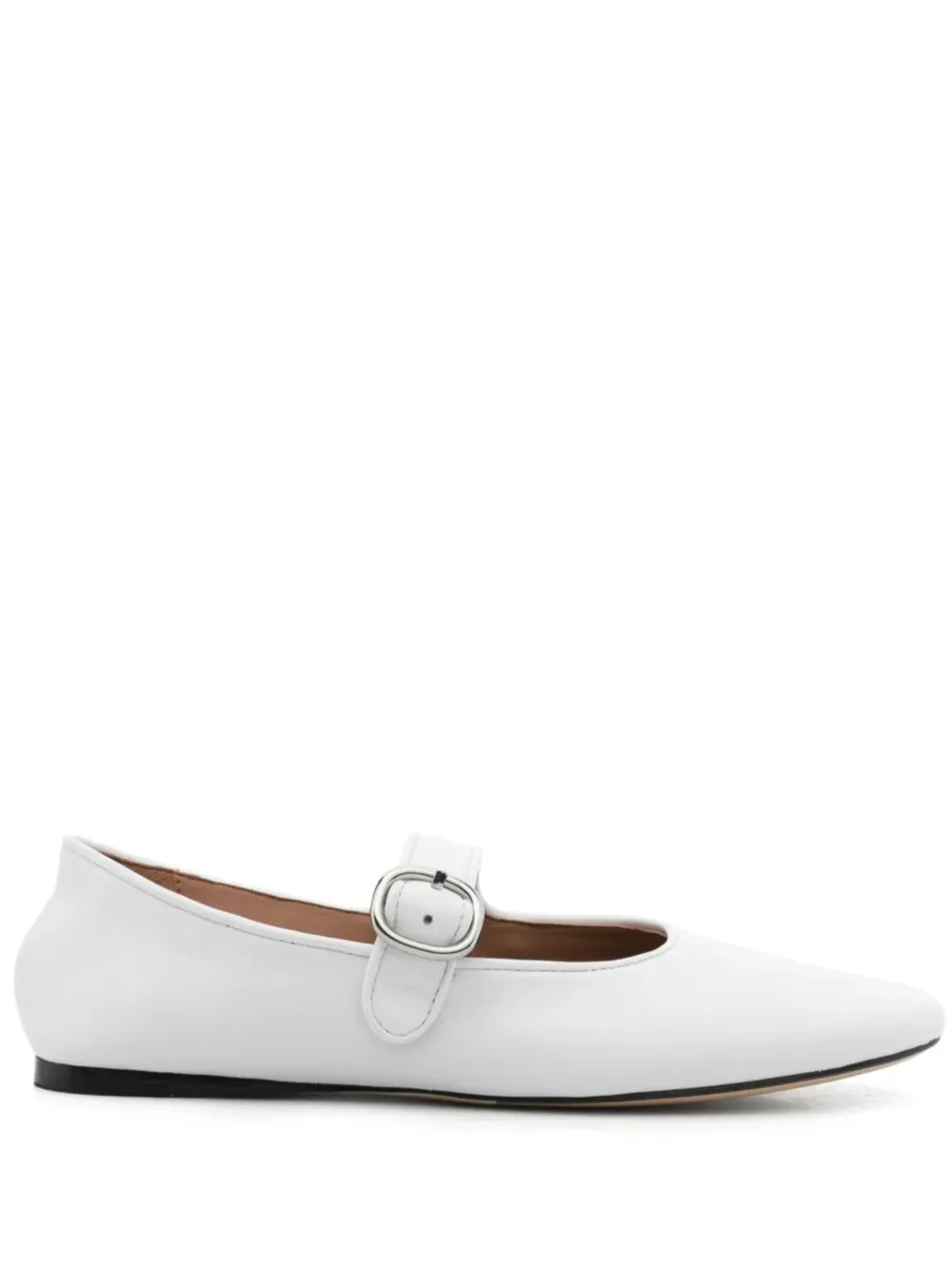 SANDRO leather ballet flats | White | Image 1