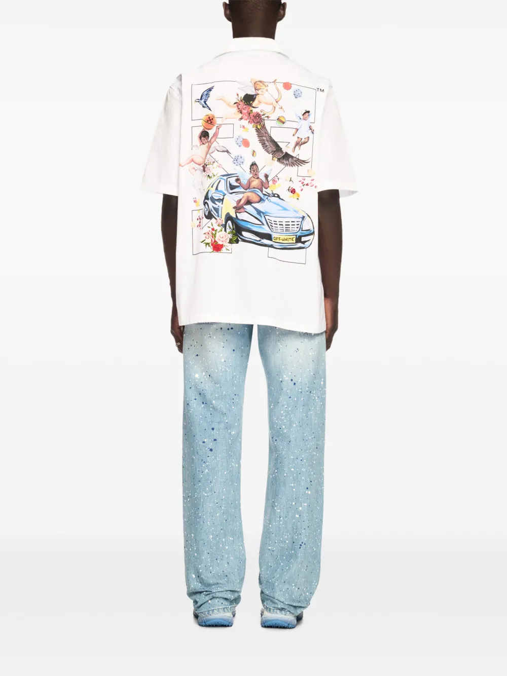 Off-White Fresco Arrow overhemd Wit