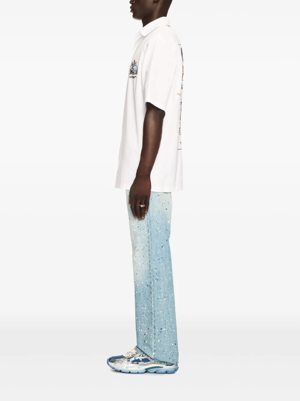 Off-White Fresco Arrow overhemd Wit