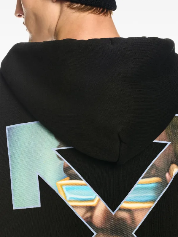 【送料&関税込】Off-White barber Arrow Skate Black Hoodie Wi Off-White Barber Arrow Hoodie | Black | FARFETCH