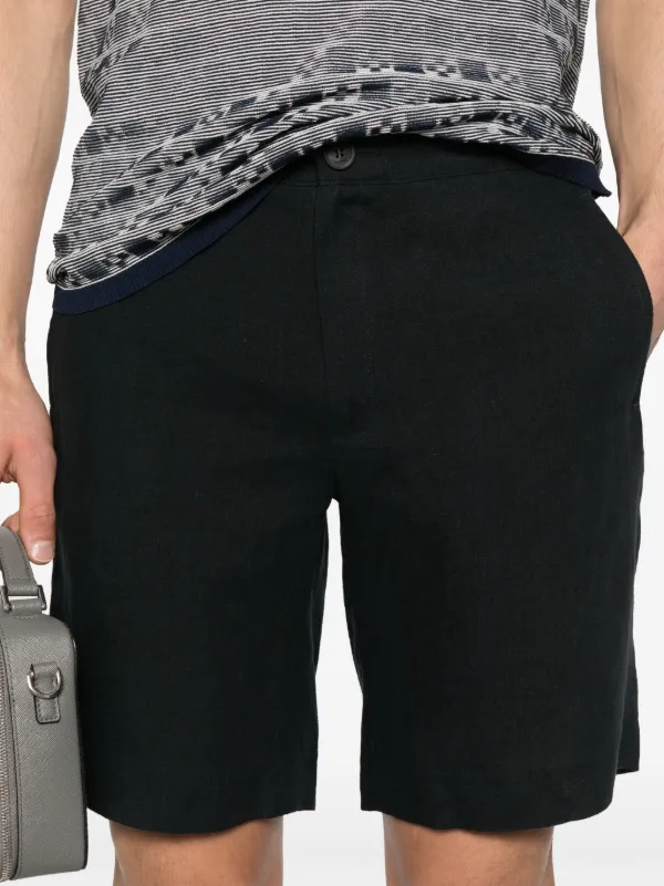 SANDRO リネン バミューダショーツ | ブルー | FARFETCH JP