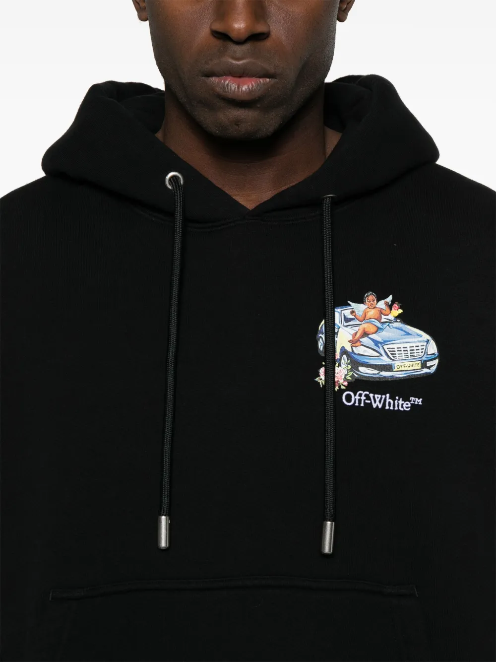 Off-White Fresco Arrow Skate hoodie 1001 Black White