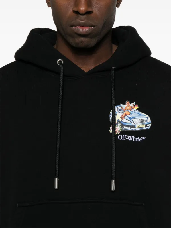 ★関税込み★【Off-White】バイブ アロー スケート フーディー Off-White Fresco Arrow Skate Hoodie | FARFETCH