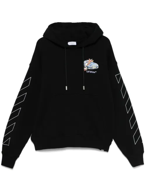 Off- hoodie Fresco Arrow Skate - Off-White - Modalova