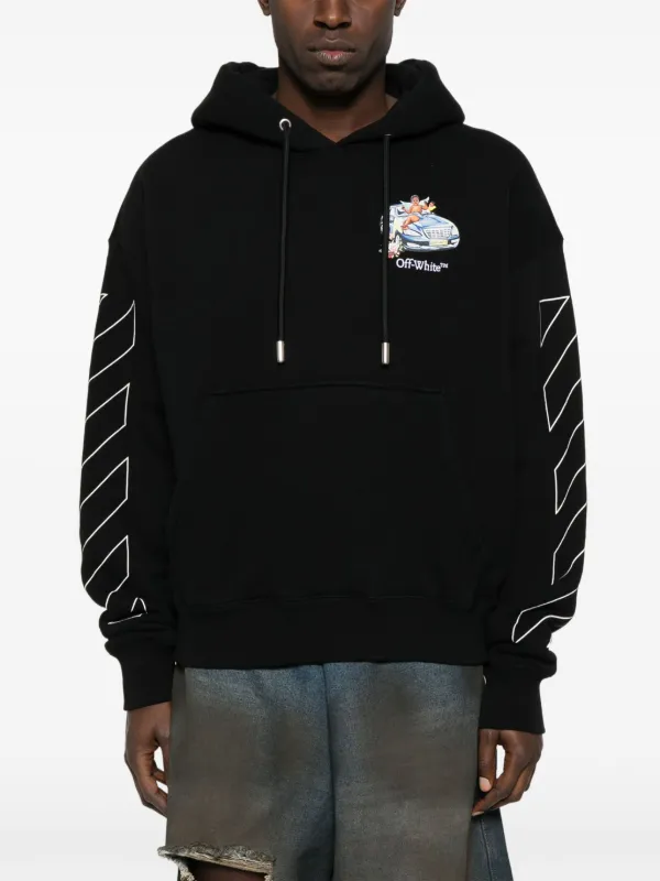 【送料&関税込】Off-White barber Arrow Skate Black Hoodie Wi Off-White Barber Arrow Hoodie | Black | FARFETCH