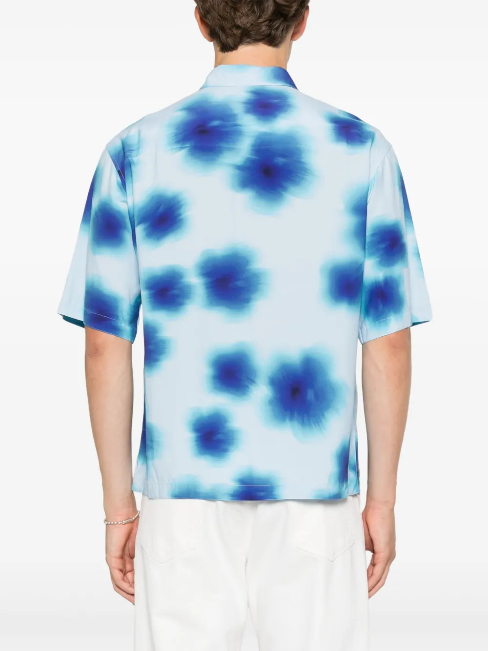SANDRO Overhemd met bloemenprint Blauw